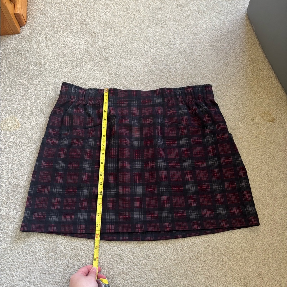 Jolt Black and Red Plaid Mini Skirt
